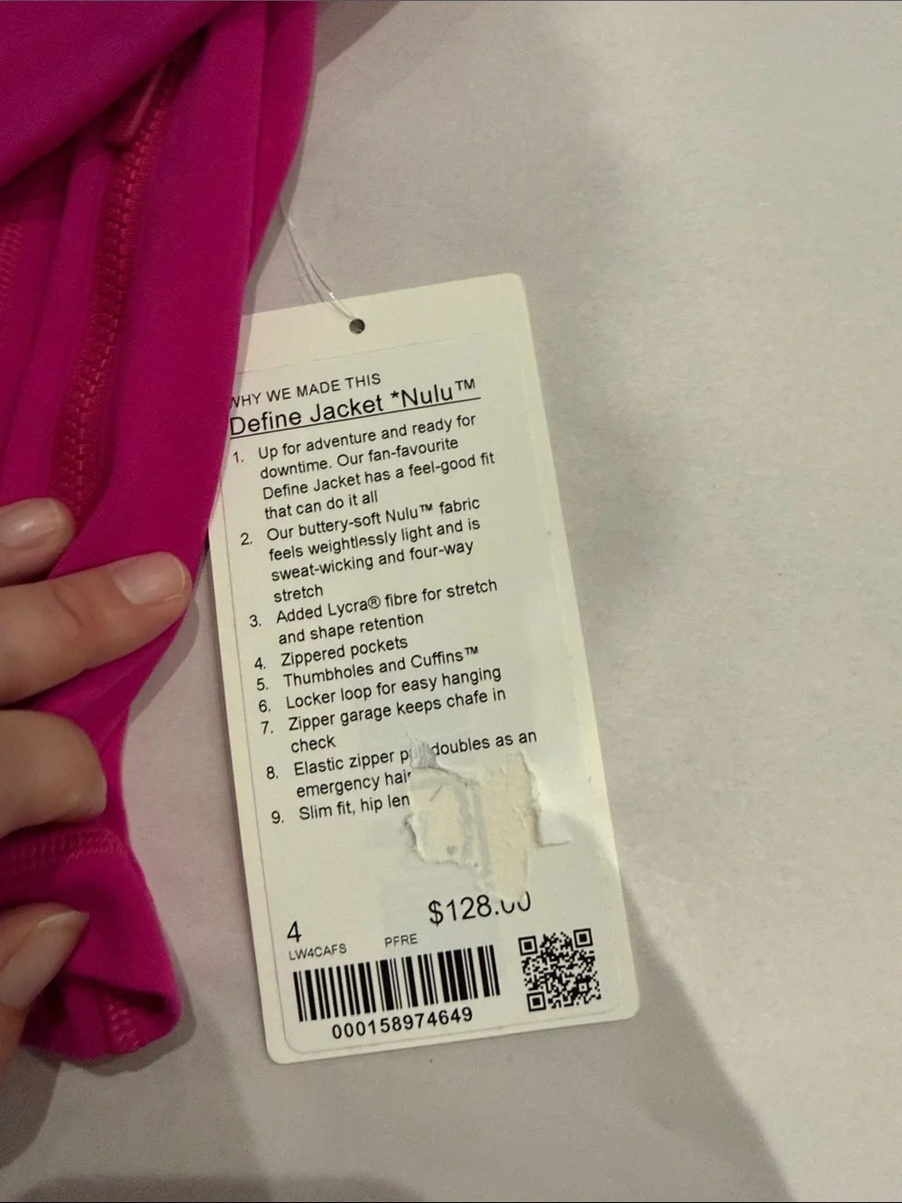 lululemon athletica Fuchsia Full-Zip Bomber Jacket